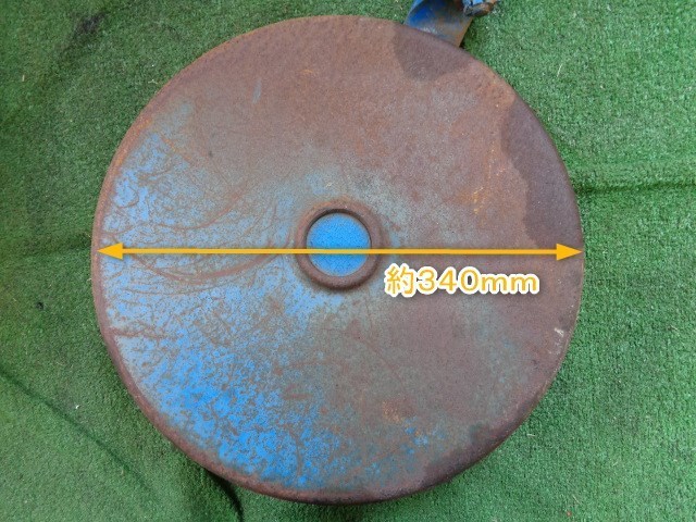 新潟 ④ 尾輪 2個セット 車輪直径 340mm 軸 49mm 補助車輪 トラクター
