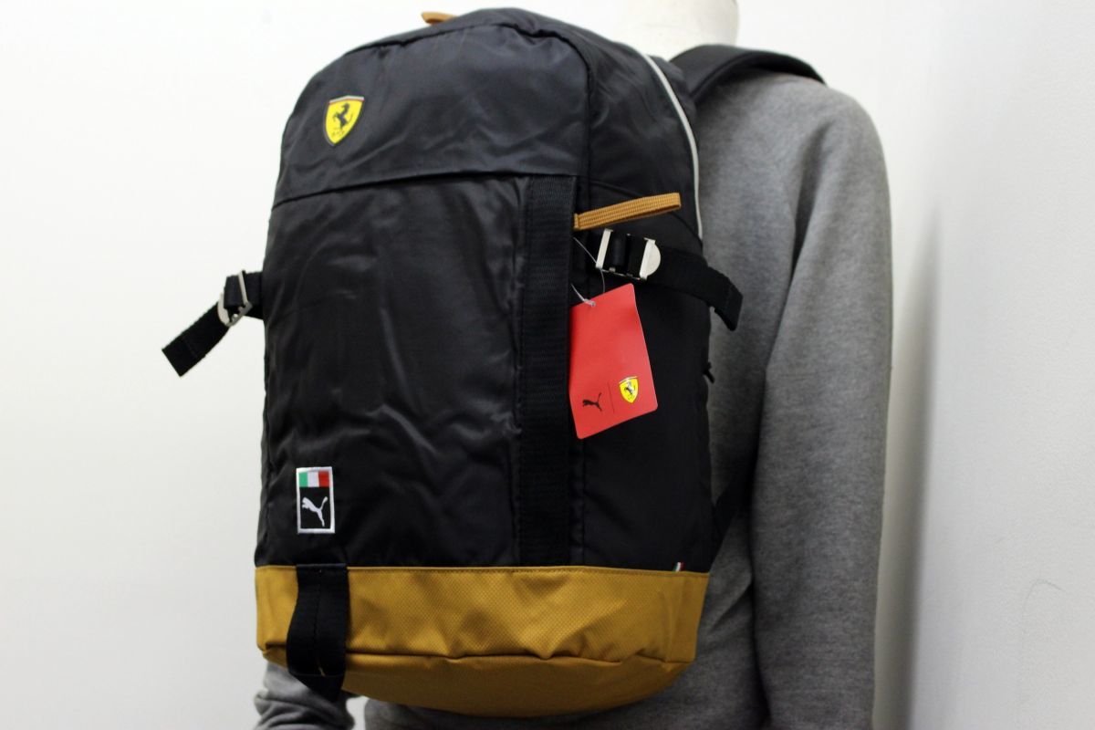 Puma Ferrari コラボ バックパック 黒 PUMA - プーマ フェラーリ