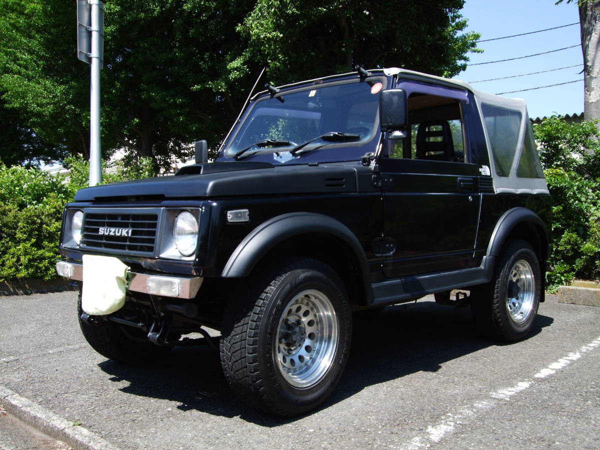 ジムニーJA11幌・ノーマル・機関ターボ良好！旧車・交換可・クロカン 