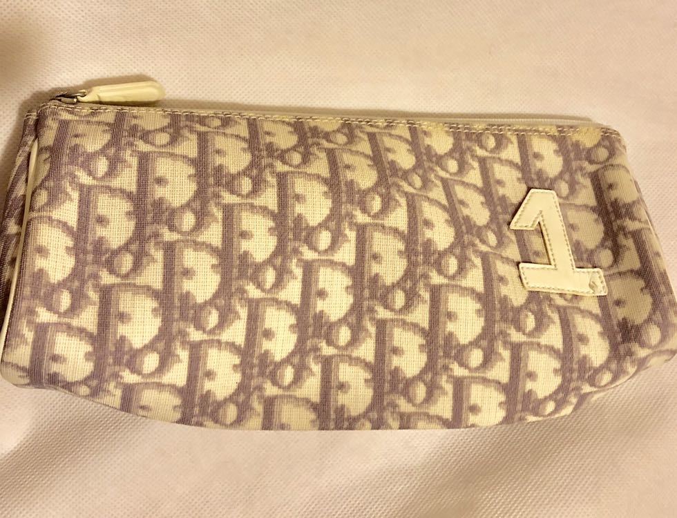 ☆良品 Christian Dior クリスチャンディオール トロッター柄 がま口