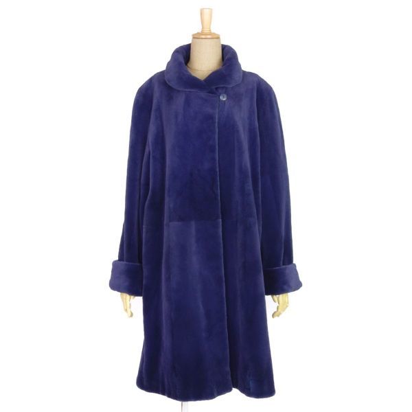 美品 シェアードミンク MNK FUR ミンクファー プリーツ加工 