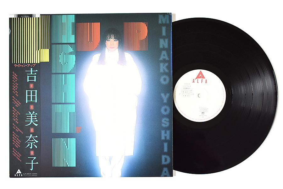 ☆ LP レコード Light'n Up 吉田美奈子 帯付き オリジナルLP 吉田