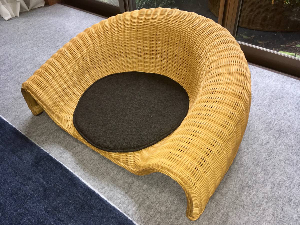 美品　桜屋工業 ラタン座椅子 二脚セット 和室 和モダン 桜屋工業 和室 和モダン 二脚セット ラタン 座椅子 ホームデイ ラタン