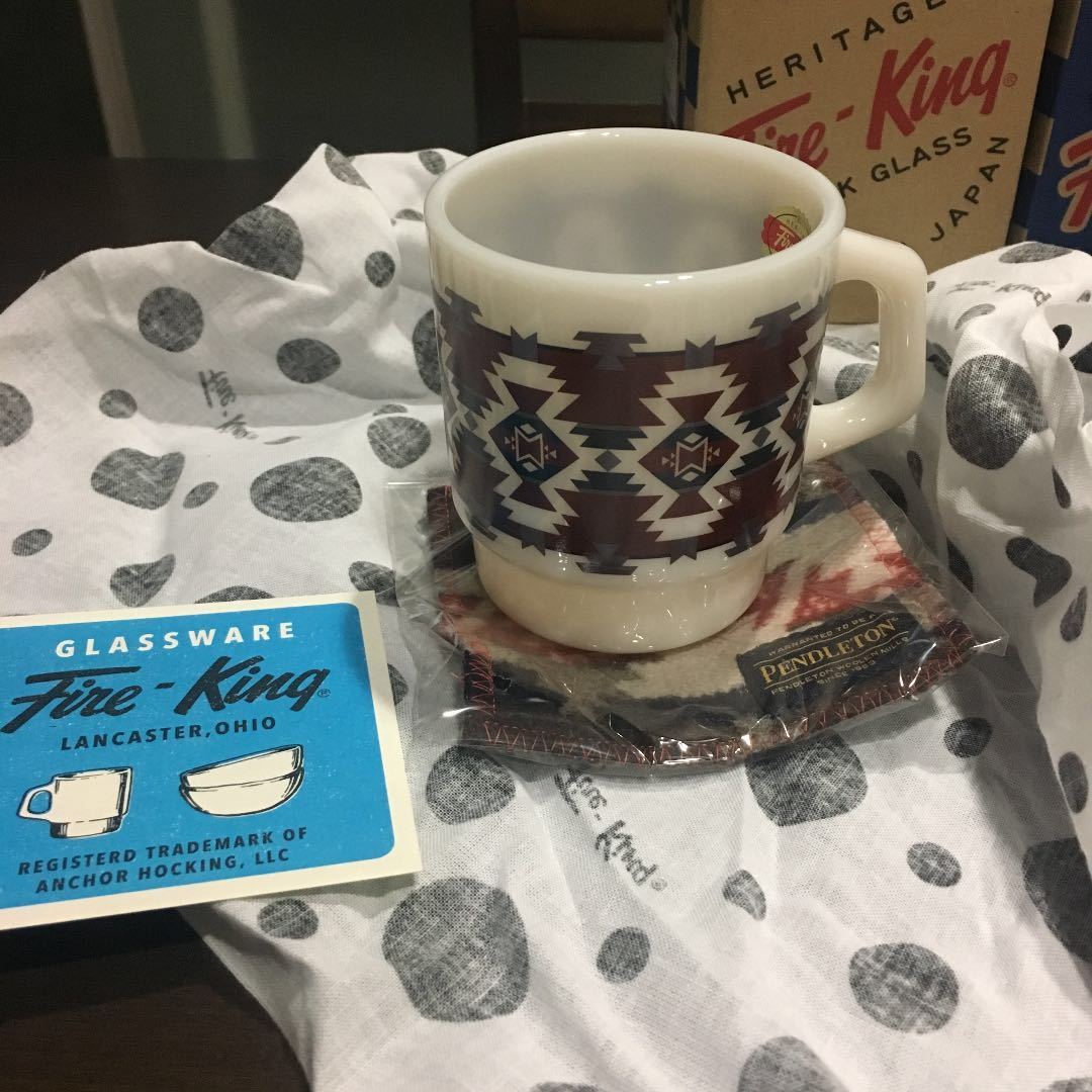 Fire-King スタッキングマグ Fire-King PENDLETON ファイヤーキング