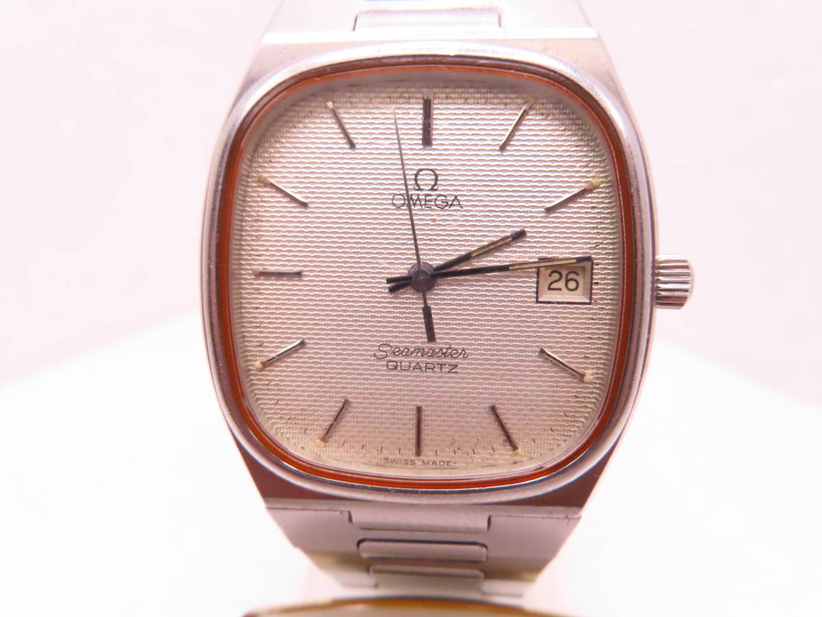 ♪■高級レア OMEGA オメガ シーマスター Seamaster デート クオーツ フルオリジナル 完動品80
