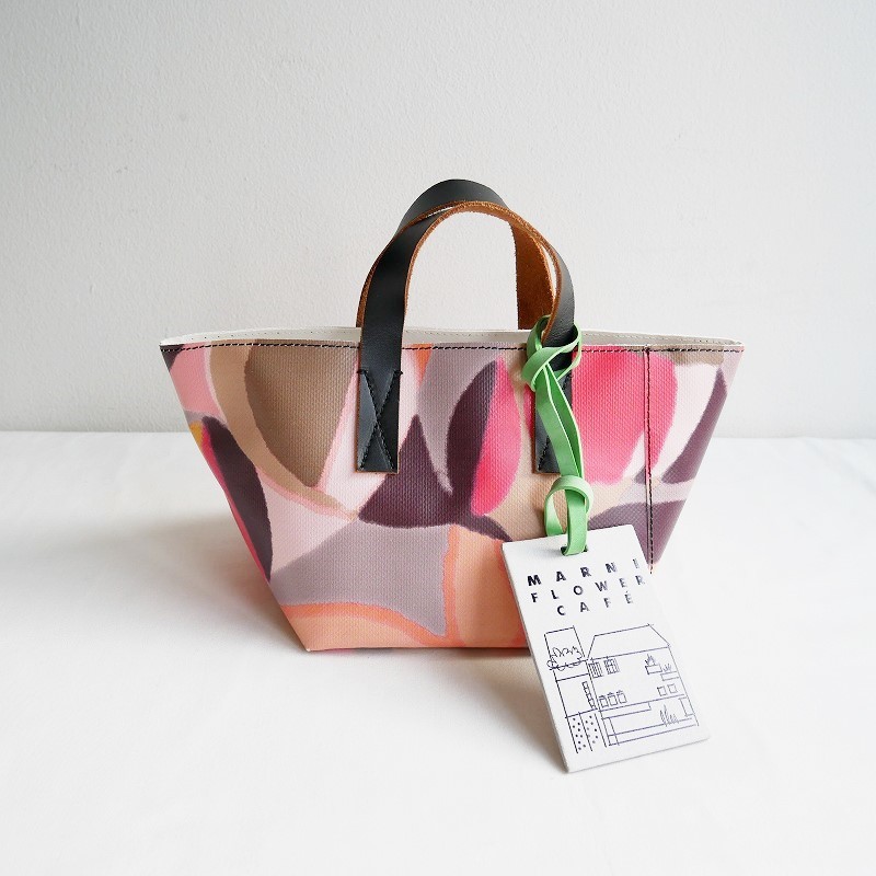 MARNI マルニ フラワーカフェ 花柄トート 小 トートバッグ バッグ 