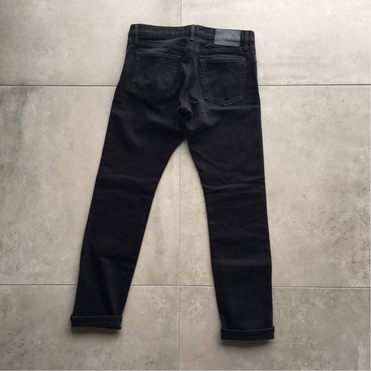 メンズ HYSTERIC GLAMOUR スタッズ ブラック スリム ジーンズ 30