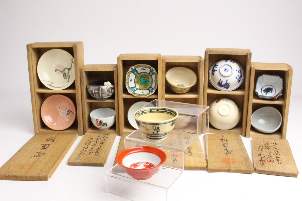  狸庵Ｓ 九谷永寿 作 数寄者揃盃 6組 バラ売り 一括値引き有 本物保障 4cue(酒器)｜売買されたオークション情報、yahooの商品情報をアーカイブ公開 - オークファン 九谷