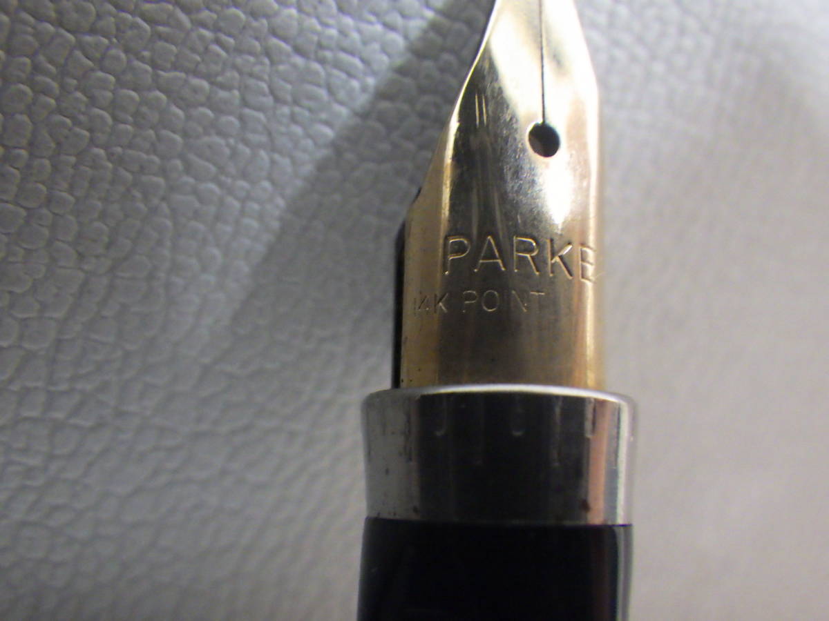 #10077 PARKER パーカー 万年筆 金メッキ ペン先 14K 【公式通販】