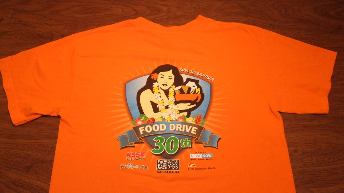 最安値，2026 HAWAII 2019 ハワイフードバンク ハワイ州非営利団体 Hawaii Food Bank One ohana TシャツサイズM KSSKホノルル オレンジ(Tシャツ)｜売買されたオークション情報、yahooの商品情報をアーカイブ公開 - オー Tシャツ