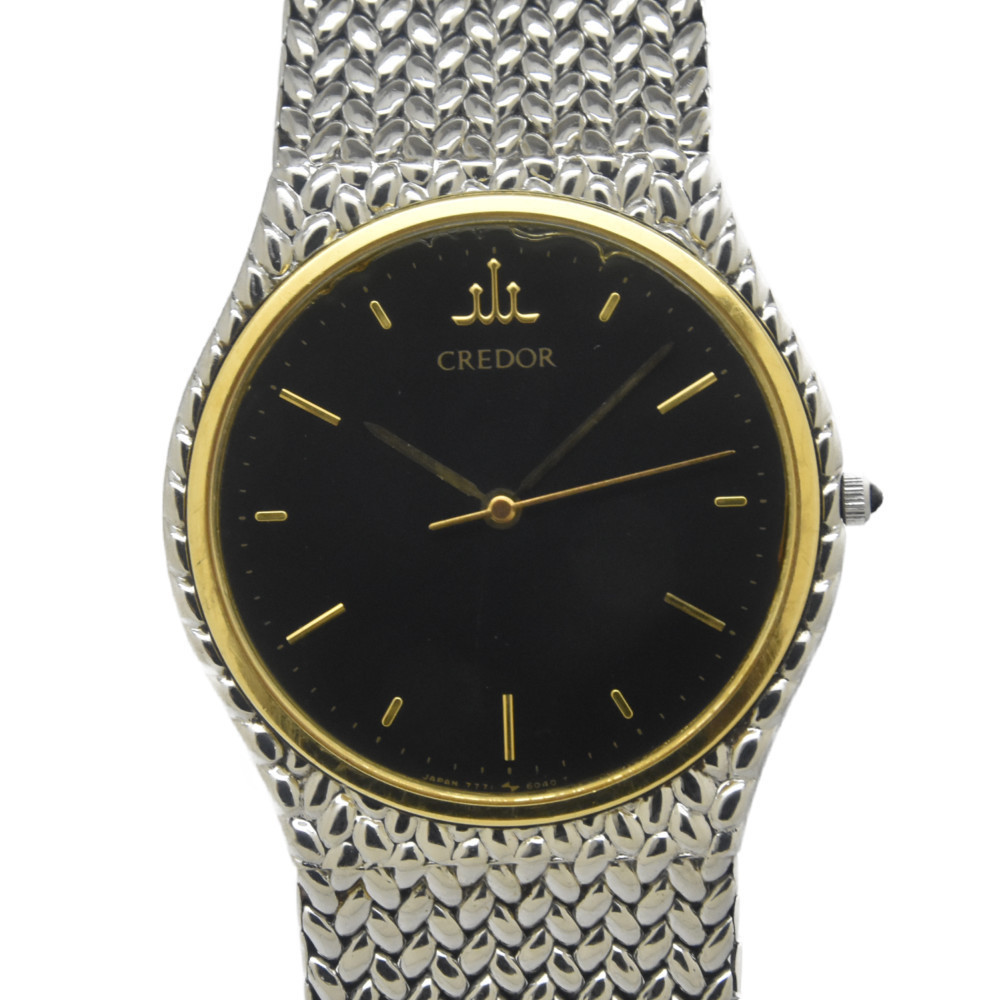 SEIKO 7771-6050 クレドール 稼働品 K18ペゼル 18KTベゼル SEIKO
