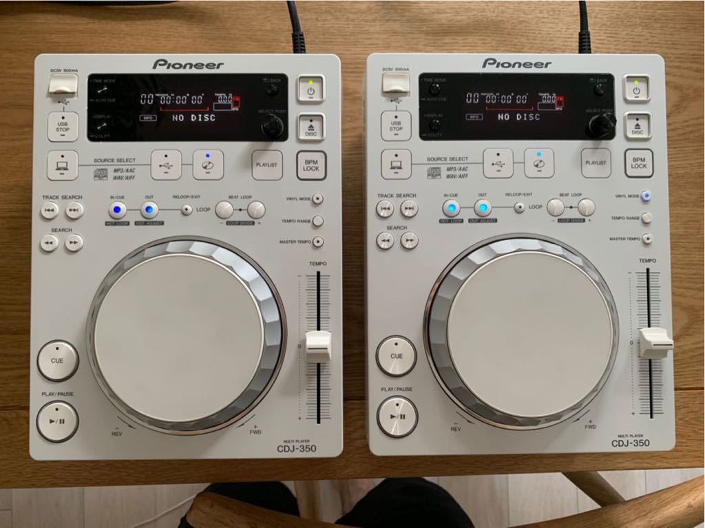 新品同様 Pioneer CDJ-350 ホワイト 2台 ご覧いただきありがとうござい