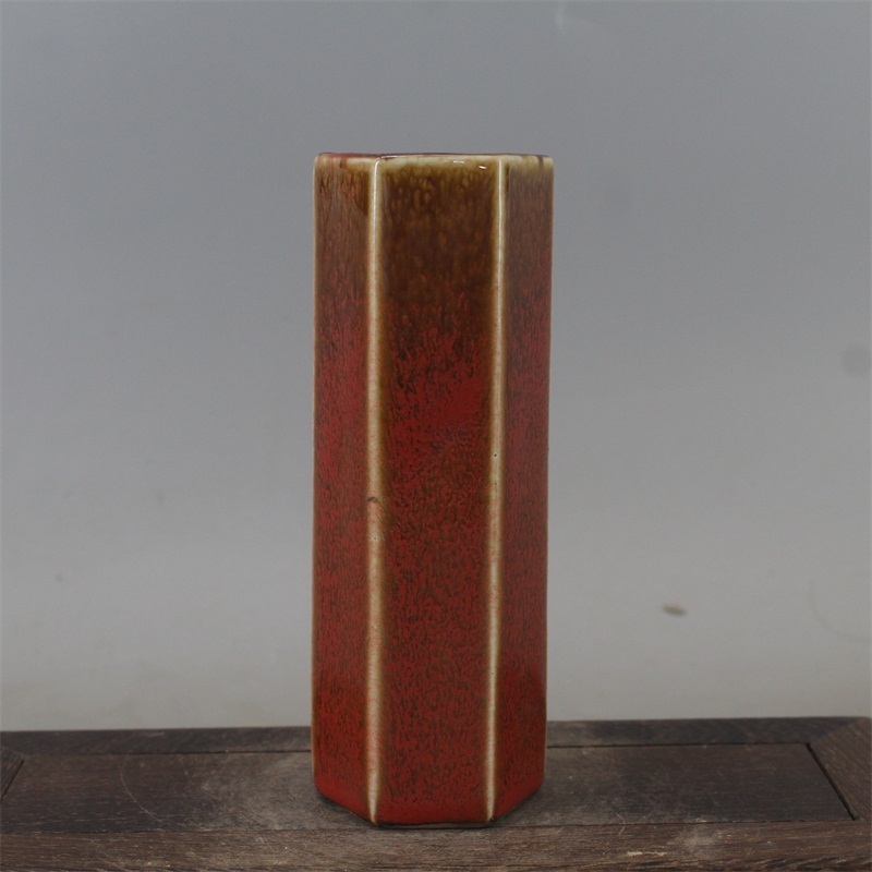 【格安，SALE】 中国古董品 極上珍品 清 窯 赤釉 六方小香筒 筆筒 観賞する 置き物 旧藏 va01(清)｜売買されたオークション情報、yahooの商品情報をアーカイブ公開 - オークファン 清