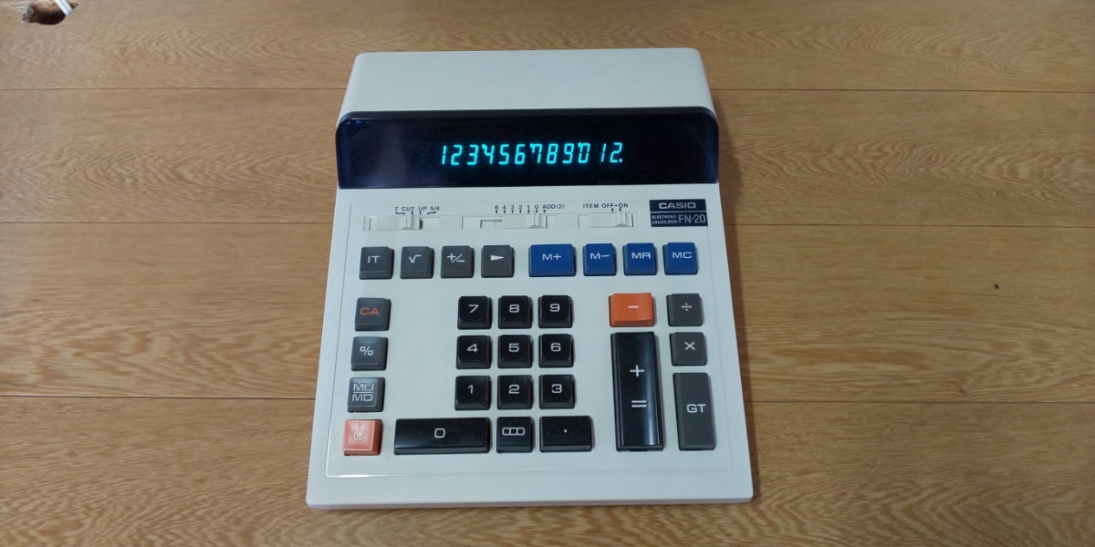  カシオ 加算式電卓 FN-20(その他)｜売買されたオークション情報、yahooの商品情報をアーカイブ公開 - オークファン その他