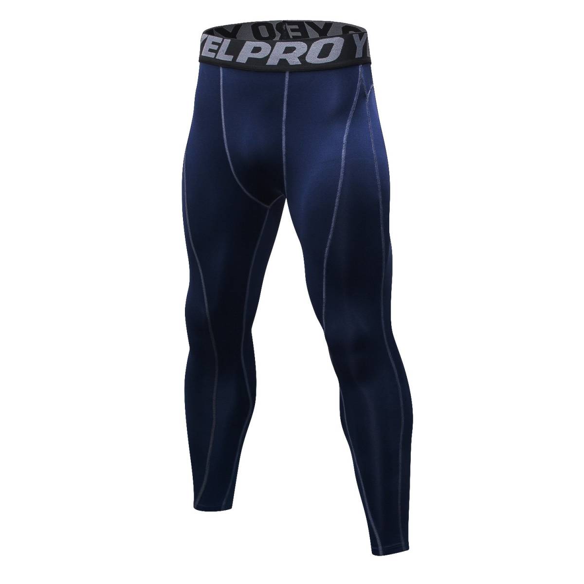 sillictor スポーツタイツ メンズ Mサイズ パワーストレッチ ロング アンダーウェア コンプレッション タイツ [UVカット + 吸汗速乾] u_1