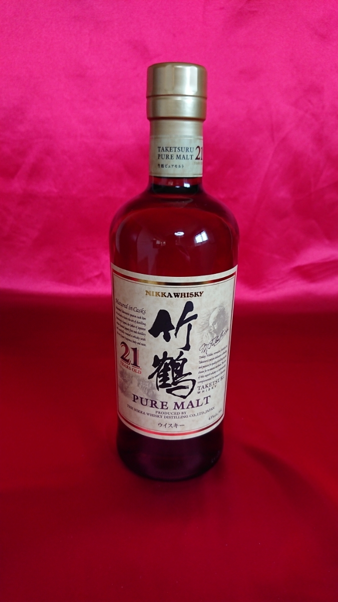 送料無料 NIKKA/ニッカウイスキー 竹鶴 21年 ピュアモルト 700ml 1本
