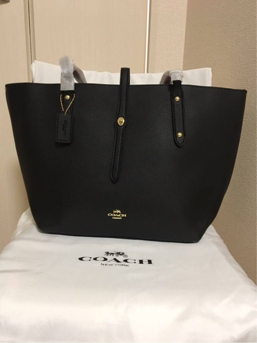 COACH オールドコーチ トートバッグ ビジネス　レザー ブラック A4 ○未使用○COACH オールド コーチ○メンズ オール レザー 革 トート