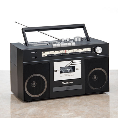 新品 ドウシシャ ココチモ 多機能ラジカセ ラジオ カセット CD YCR-1
