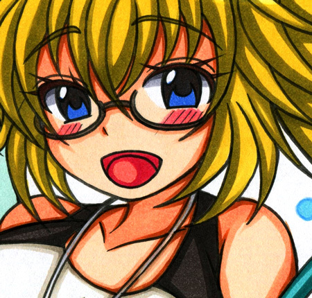同人手描きイラスト◇色紙◇FGO『聖女さまは調教師！！』ジャンヌ 