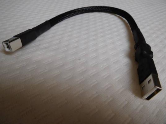 ハイグレード　ノイズフィルター　ＵＳＢケーブル　１５～３０㎝ 　SANYO OS-Con＋スチコン＋アモビーズ