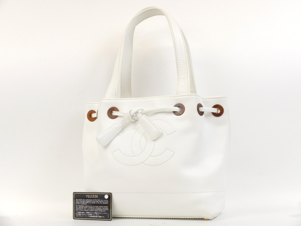 綺麗【CHANELシャネル】ココマーク☆巾着袋☆トートバッグ☆キャビア 