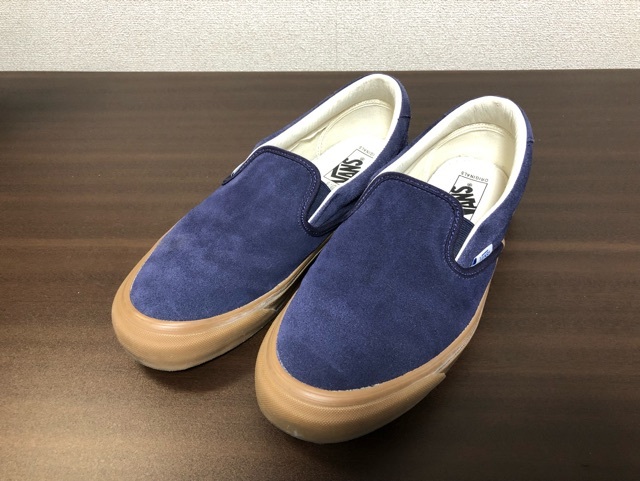 VANS VAULT スリッポン ブルー ネイビー US10 28cm スエード バンズ