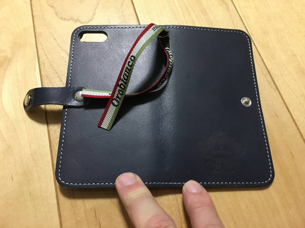 オロビアンコ Orobianco iPhoneXR 手帳型 ケース カバー （NAVY