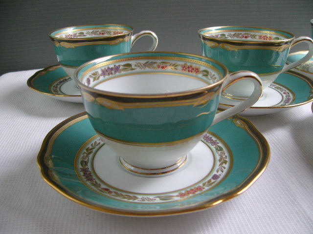 ノリタケ ハナリンス □used カップ＆ソーサー 5客セット Noritake
