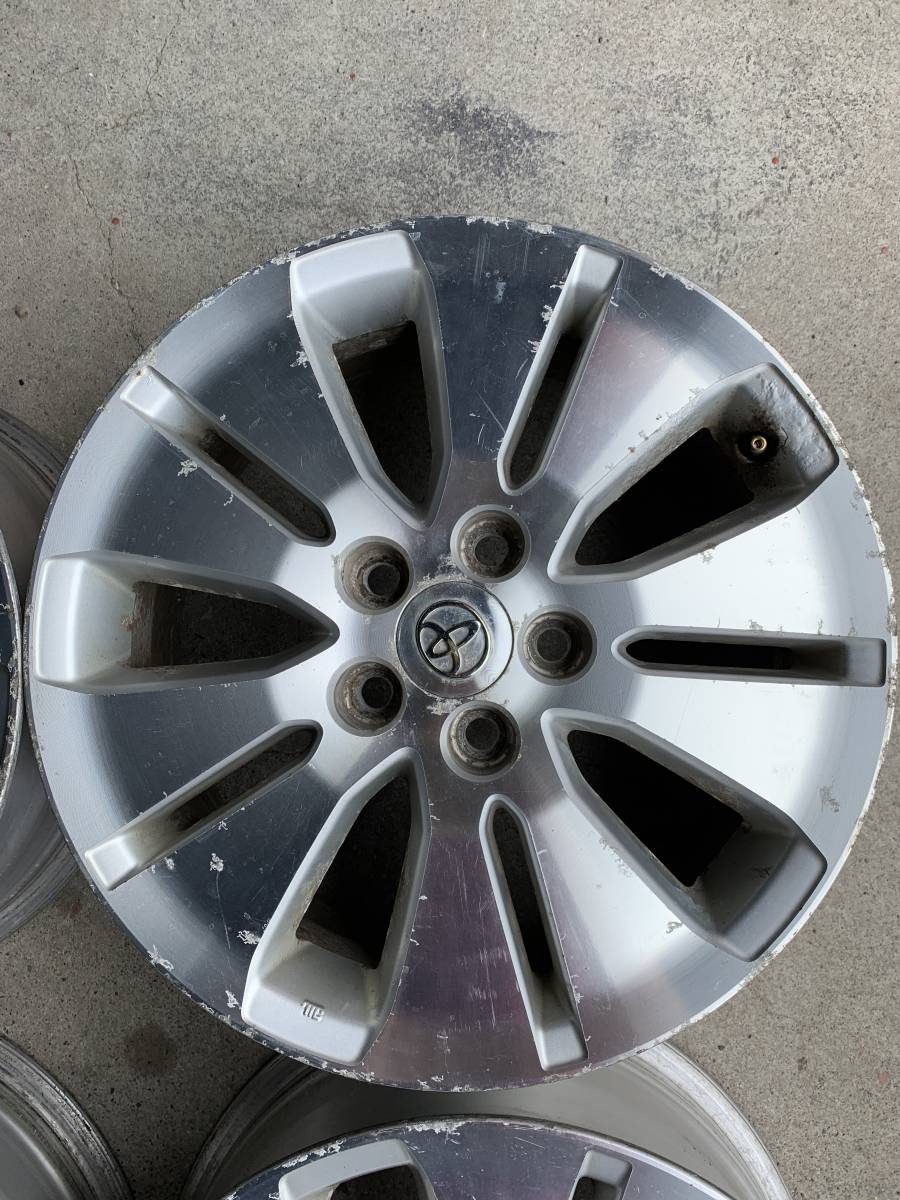 訳あり】10系アルファード 純正アルミホイール4本セット 17x7J +45 5穴