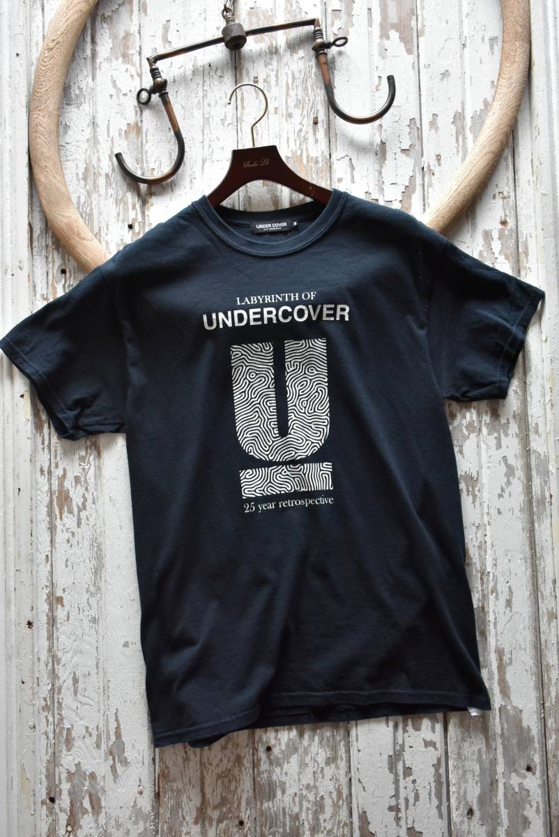 希少 レア UNDERCOVER アンダーカバー U LOGO Uロゴ ブラック 半袖 T  