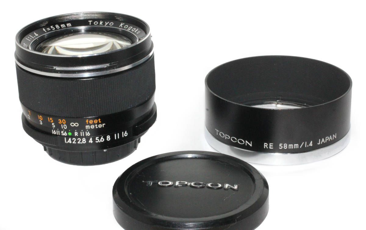 貴重・極上美品!! トプコン TOPCON RE AUTO TOPCOR 58mm F1.4 ブラック