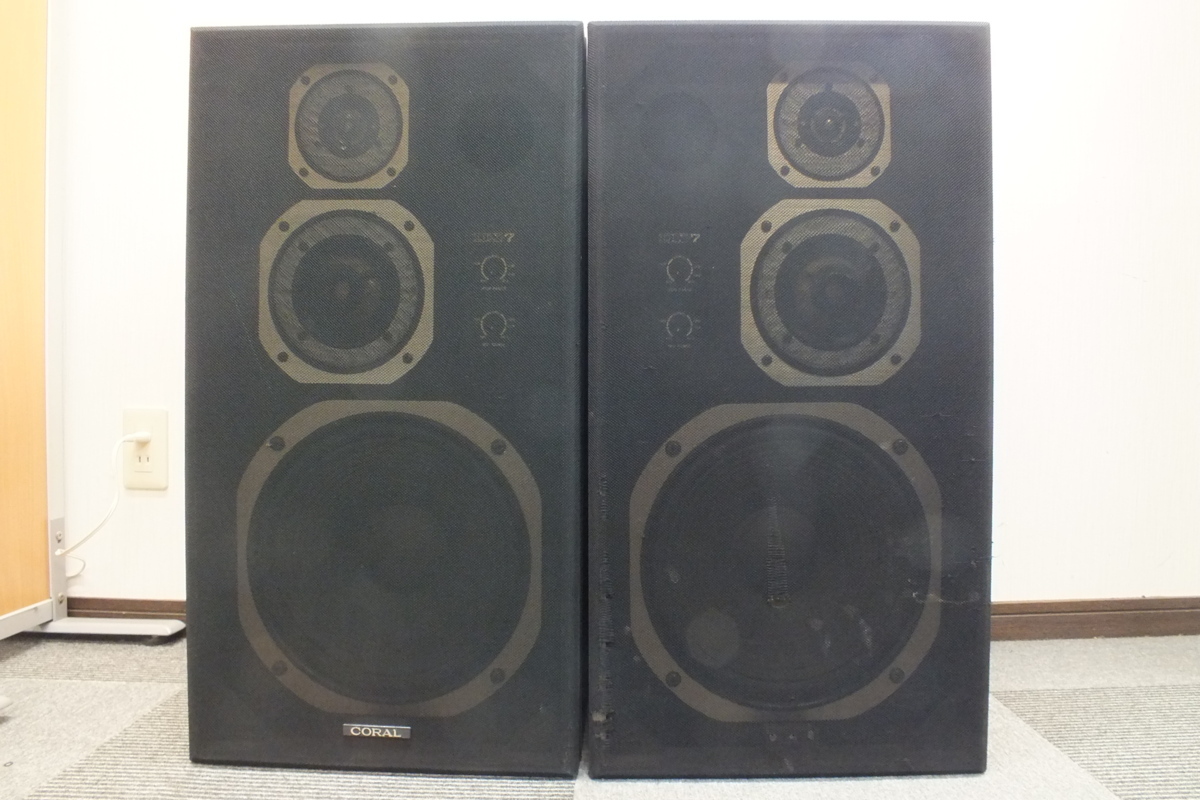 ☆CORAL コーラル DX-7 スピーカーペア ブックシェルフ型 3way