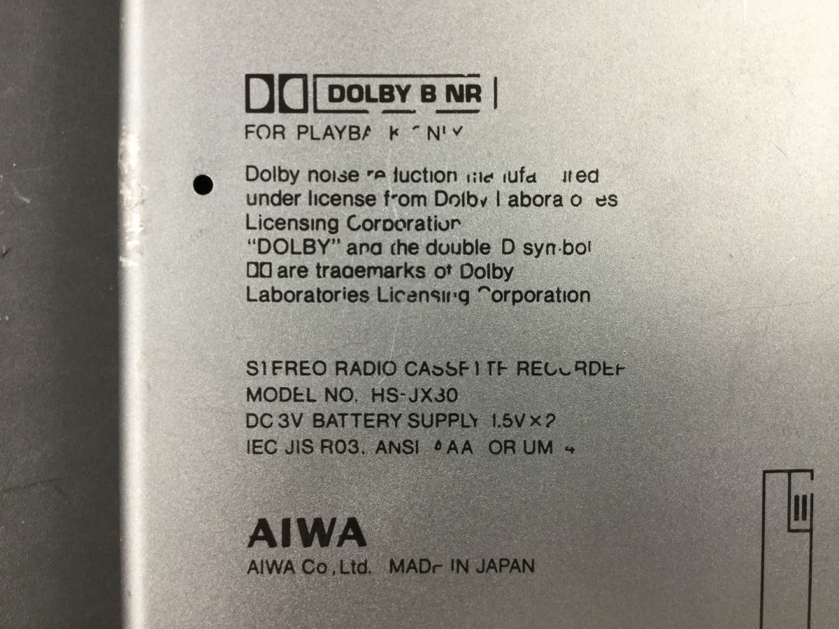AIWA HS-JX30 メルカリ HS-P30 ジャンク ポータブルカセットプレーヤー