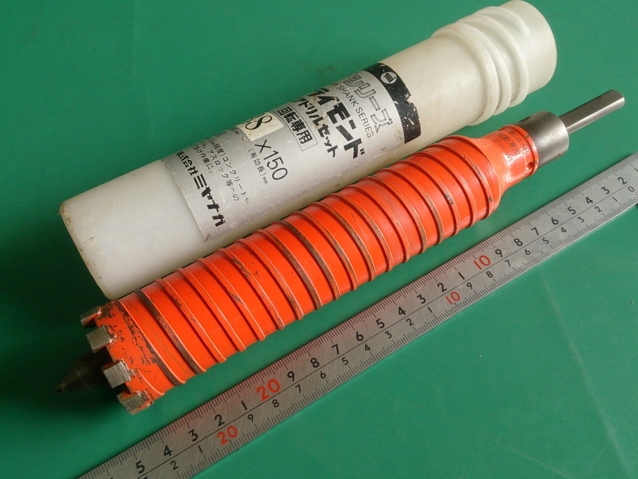 ミヤナガ ドライモンドコアドリル PCD38 刃径38mm セット 乾式