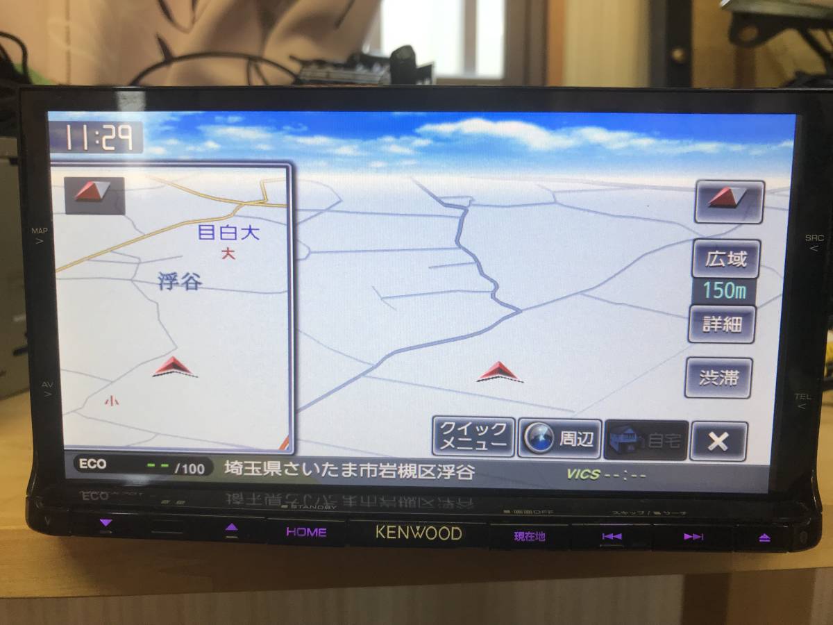 ケンウッド MDV-X701 彩速ナビ 地図2018 フルセグ 中古品 難あり