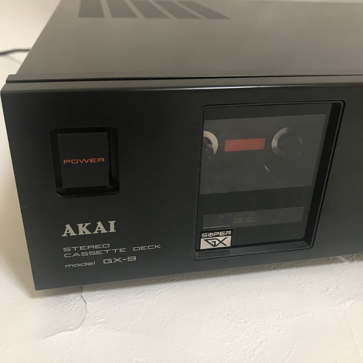 AKAI【ステレオカセットデッキ】アカイ AKAI GX-9 ステレオカセットデッキ アカイ 音響機材 オーディオ