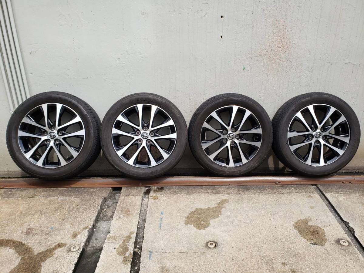 トヨタ W_エスティマ(GSR50W)純正アルミ4本タイヤ付H85T エスティマ 50 