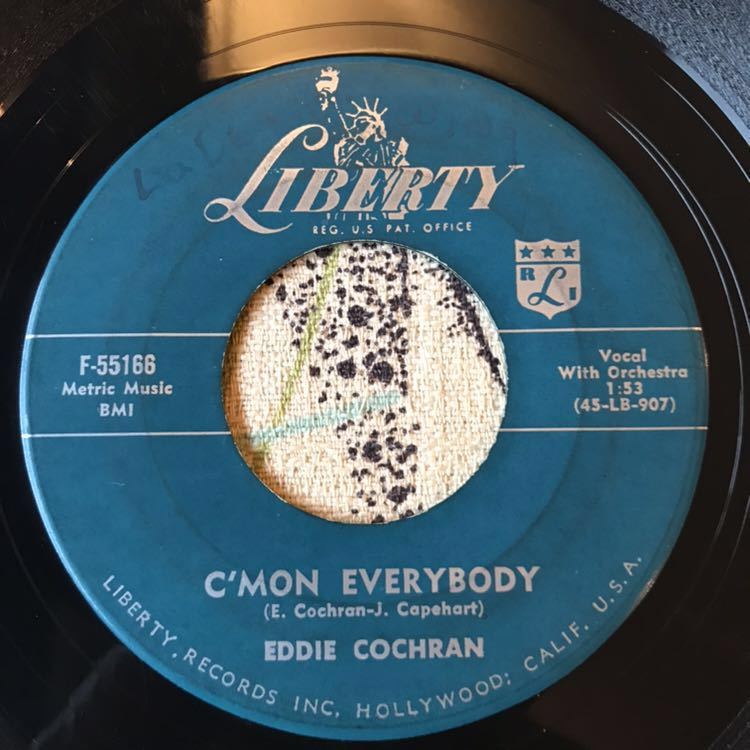 Eddie Cochran C'mon Everybody US Original 7inch ロカビリー エディ
