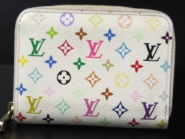 19361★1円スタート★本物★ヴィトン★LOUIS VUITTON★中美品★ジッピーコインパース★コインケース★小銭入れ★マルチカラー★
