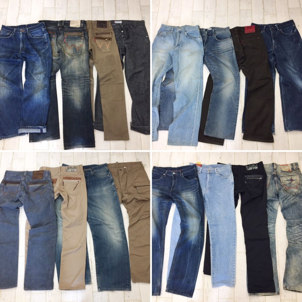 メンズ EDWIN エドウィン ジーンズ デニム パンツ Gパン 福袋 まとめて 