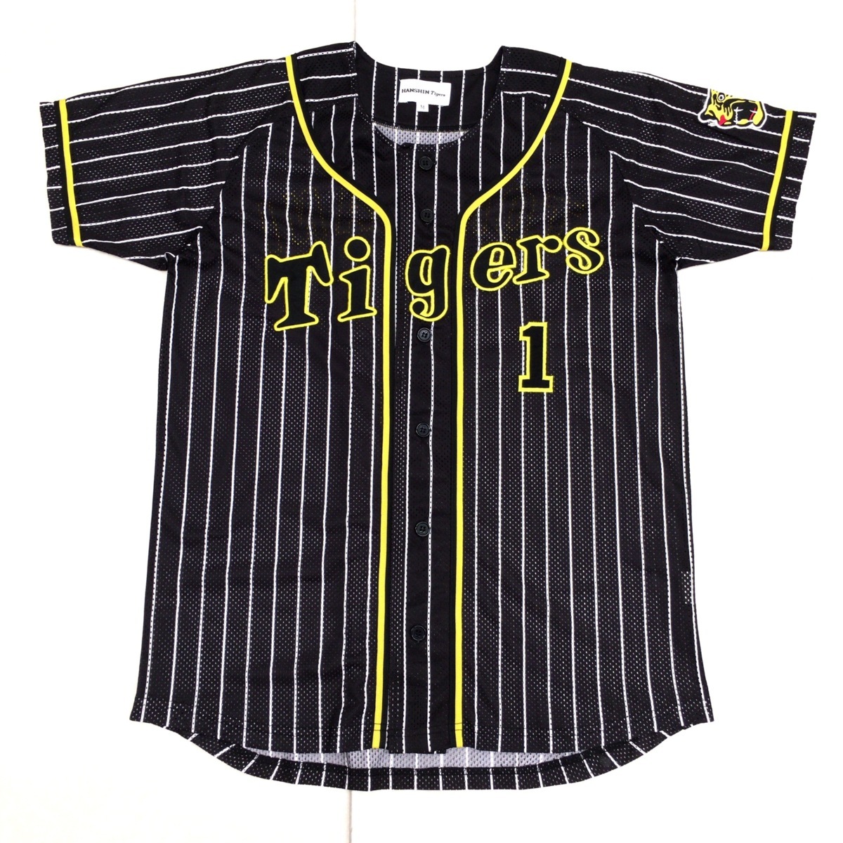 美品 阪神タイガース 鳥谷敬 #1 ユニフォーム M 黒 ブラック メッシュ 