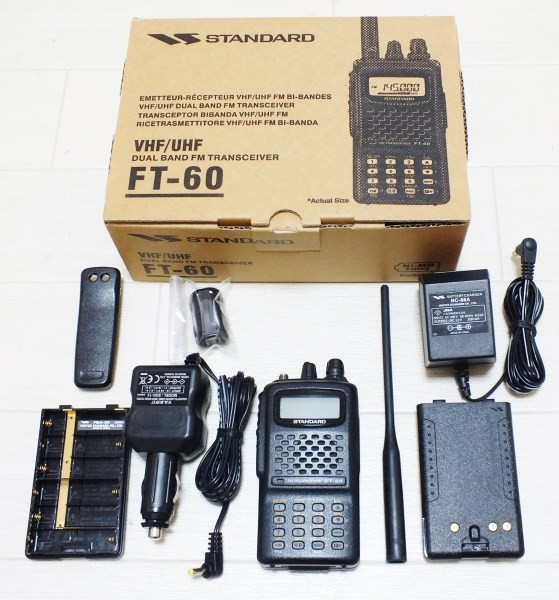 YAESU FT-60 144/430MHz デュアルバンド ハンディ オプション付き