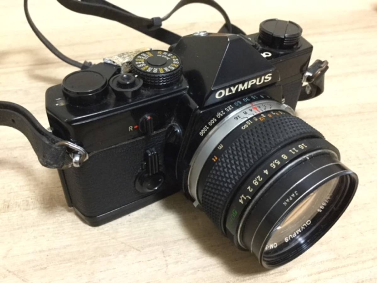 カメラ 一眼レフ OLYMPUS-OM-1 G. ZUIKO AUTO-S 1:1.4 50mm BLACK