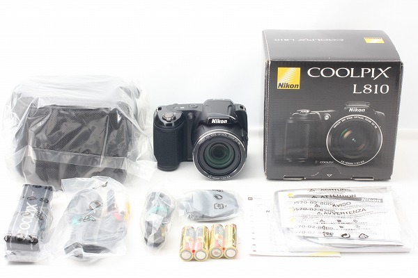 ◇未使用品◇ニコン Nikon COOLPIX L810 ブラック カメラケース 付属品