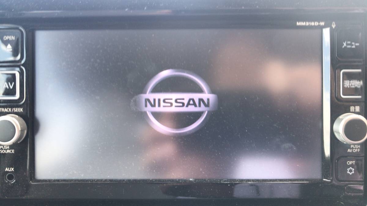 1円～売切 中古 日産 純正 MM316D－W ナビ 外した本体のみです 