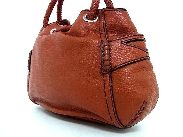 1円 □極美品□ COLE HAAN コールハーン レザー 編み込みハンドル 