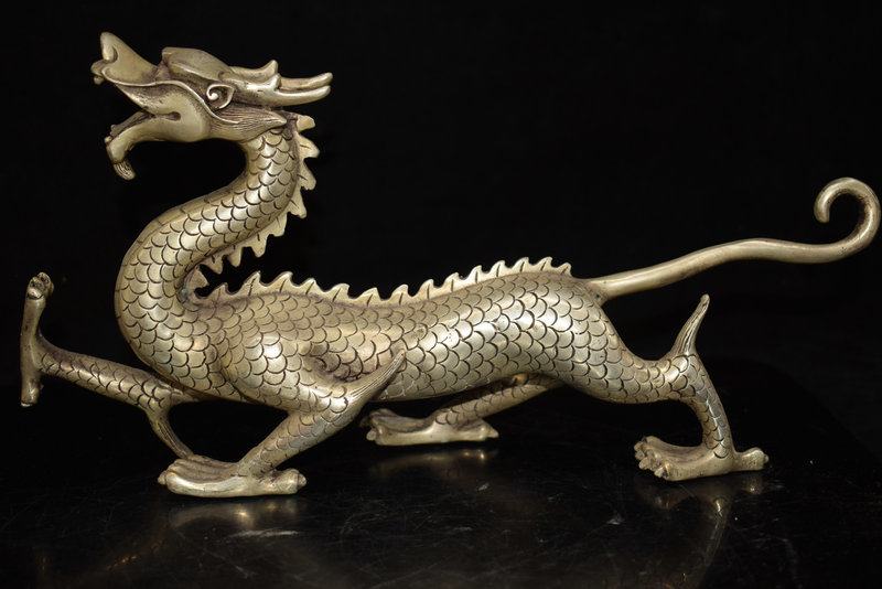 ☆四大神獣之一☆ 精銅細作貴重青龍鎮宅辟邪文房置物貴重館蔵珍品com