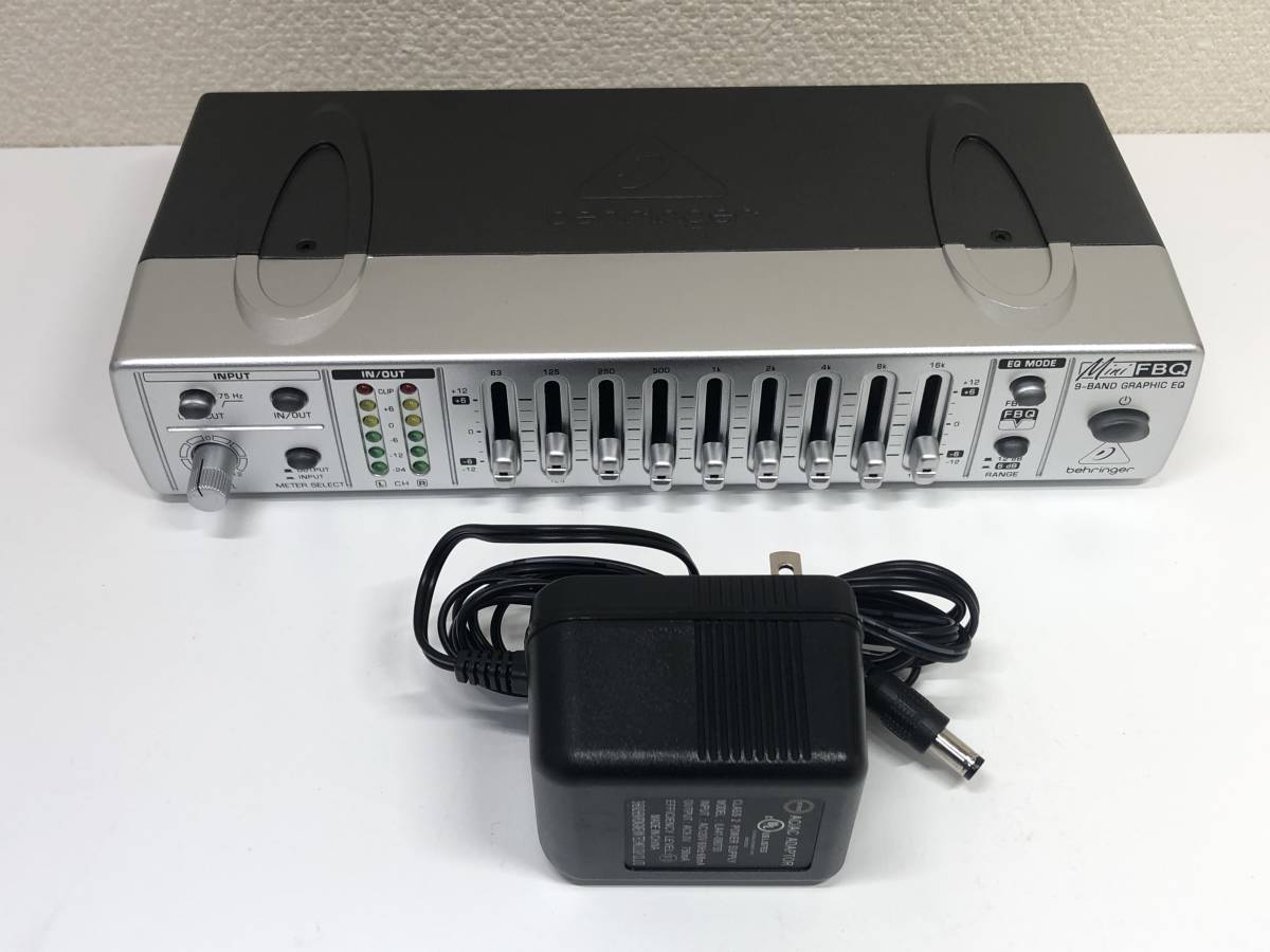 FBQ800 Behringer MINIFBQ 9-Band Graphic MiniFBQ Equalizer Ultra