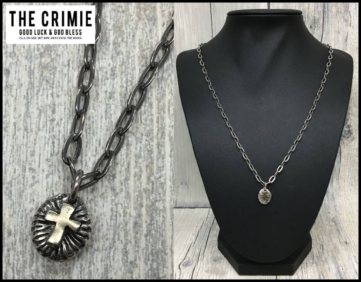 ネックレス CROSS NECKLACE CRIMIE STONE SILVER シルバー クライミー 
