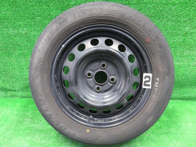 アクア 純正 スチールホイール 175/65R15 ホイールキャップ NHP10 アクア NHP10 純正スチール 1本 15x5J 4H PCD100 ホイールキャップ付